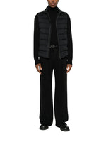 Black Quilted Sleeveless Jacket 1