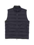 Blue Quilted Sleeveless Jacket 1