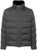 Dark Grey Quilted Jacket 1