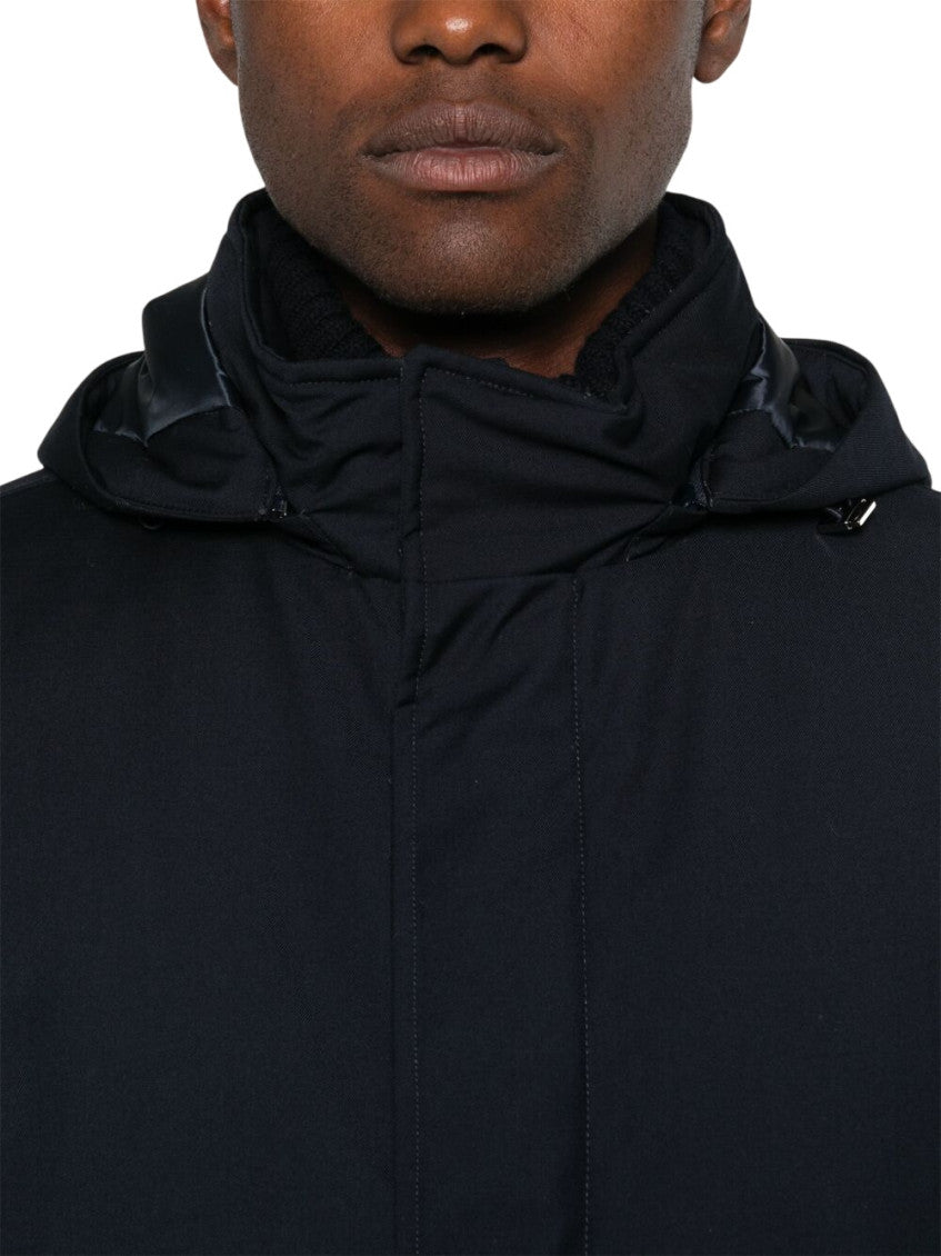 Navy Blue Hood Jacket 4