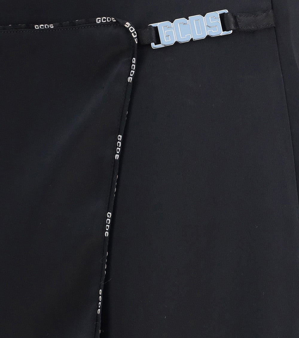 Black Solid Mini Skirt 3