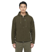 Green Solid Hood Jacket 1