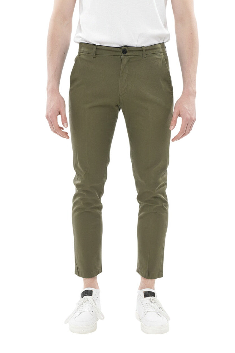 Green Slim Chino Pants 1