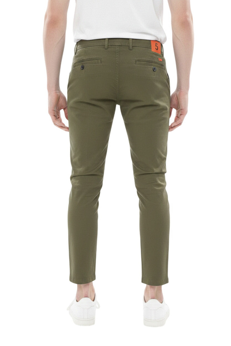Green Slim Chino Pants 2