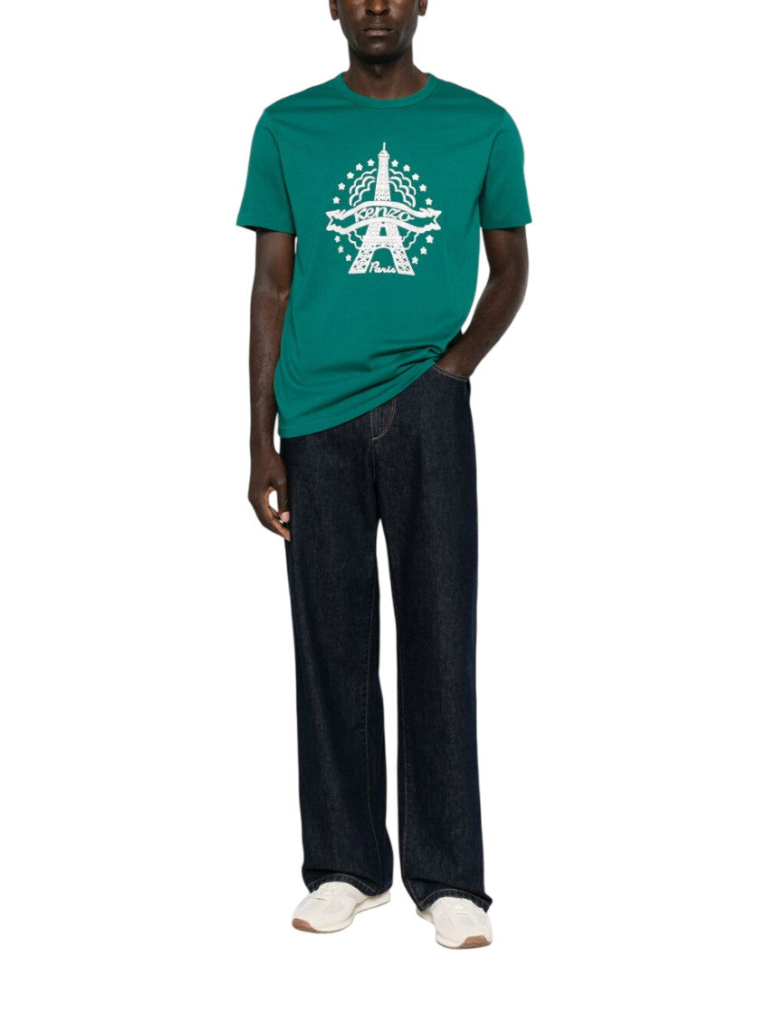 Green Crew Neck T-Shirt 1