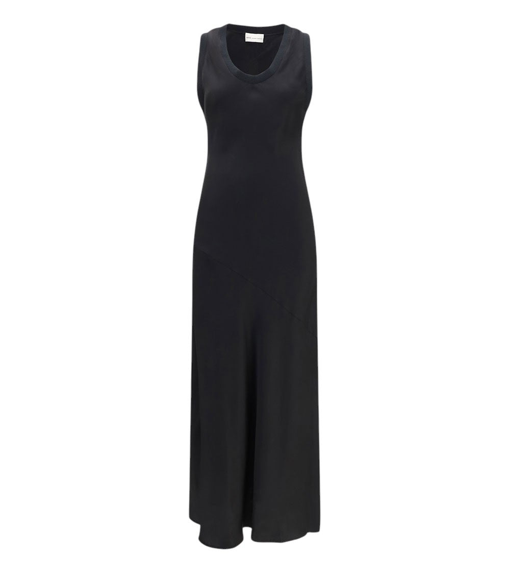 Black Scoop Neck Maxi Dress 1