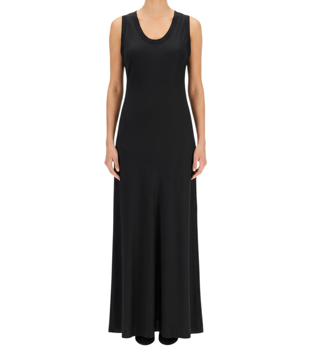 Black Scoop Neck Maxi Dress 3