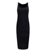 Black Scoop Neck Midi Dress 1