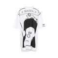 White Graphic Crew Neck Mini Dress 1