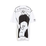 White Graphic Crew Neck Mini Dress 1