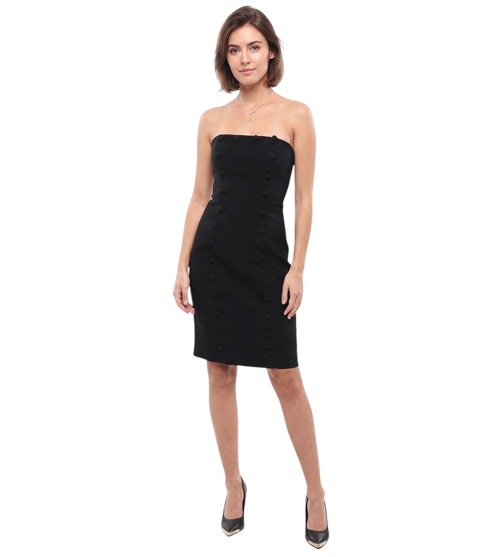 Black Strapless Mini Dress 1