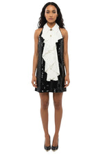 BlackWhite Embellished Mini Dress 1