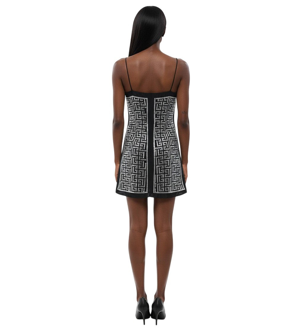 Grey Logo V Neck Mini Dress 2