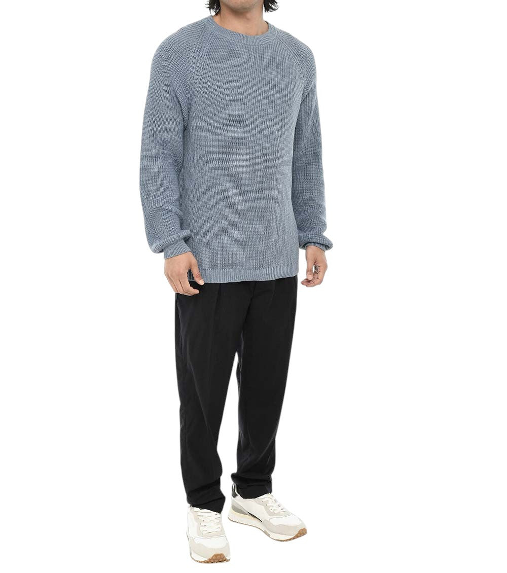 Blue Crew Neck Sweater 3