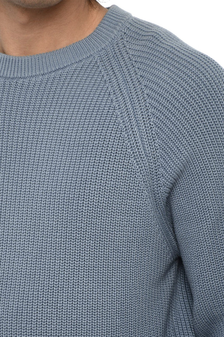 Blue Crew Neck Sweater 4