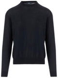 Dark Blue Crew Neck Sweater 1