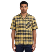Yellow Relaxed Plaid Shirt 1