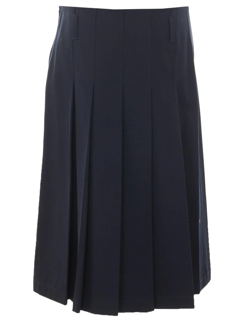 Dark Blue Midi Skirt 2