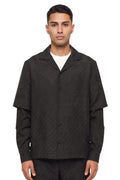 Black Jacquard Regular Shirt 1