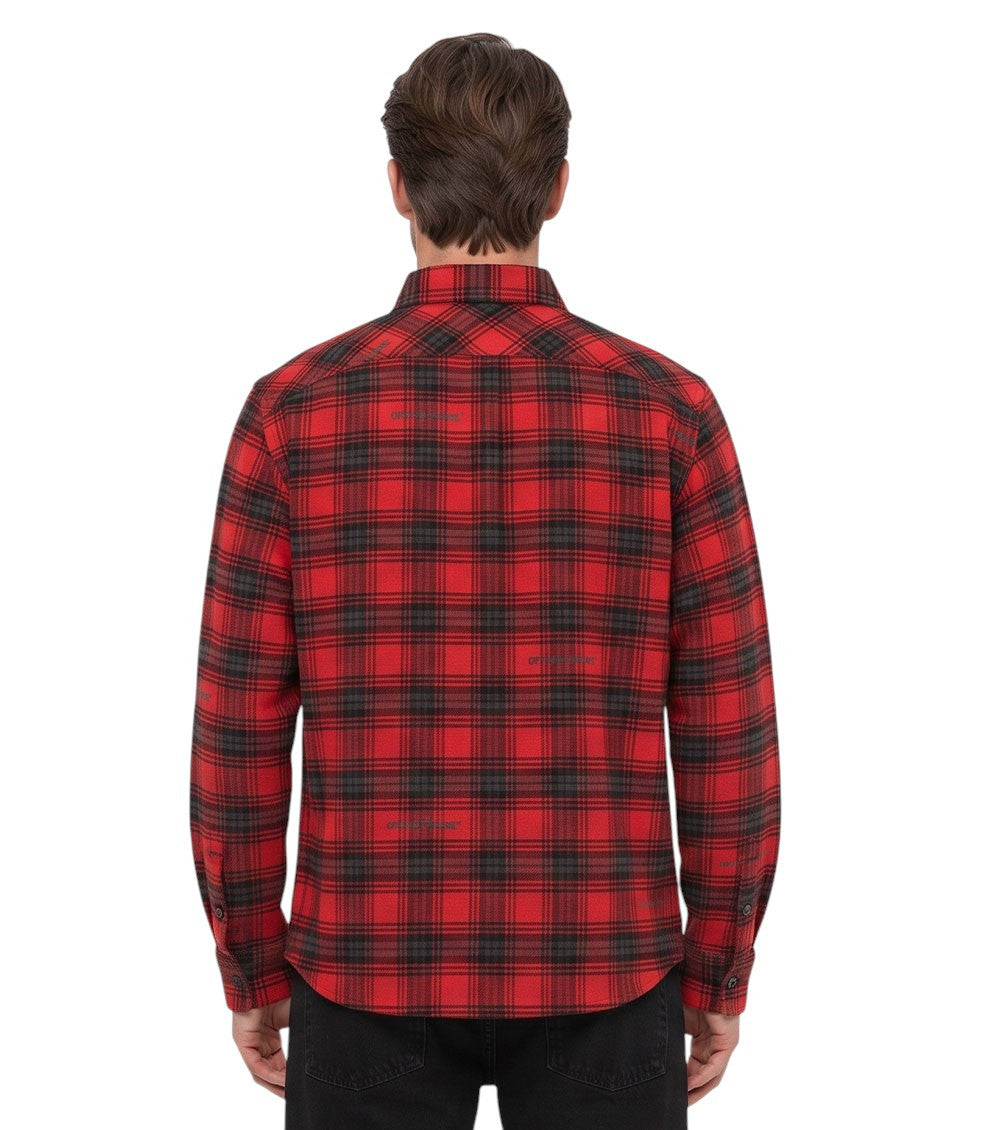 Red Regular Check Shirt 2