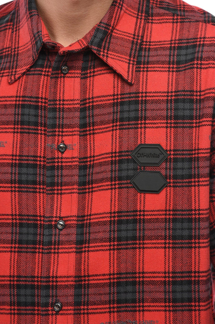 Red Regular Check Shirt 3
