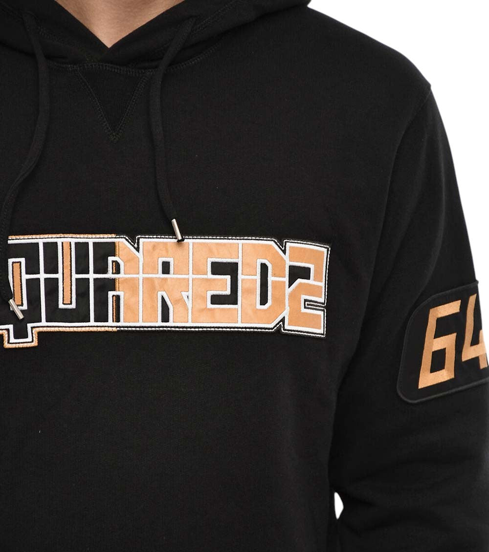 Black Graphic Logo Hoodie 3