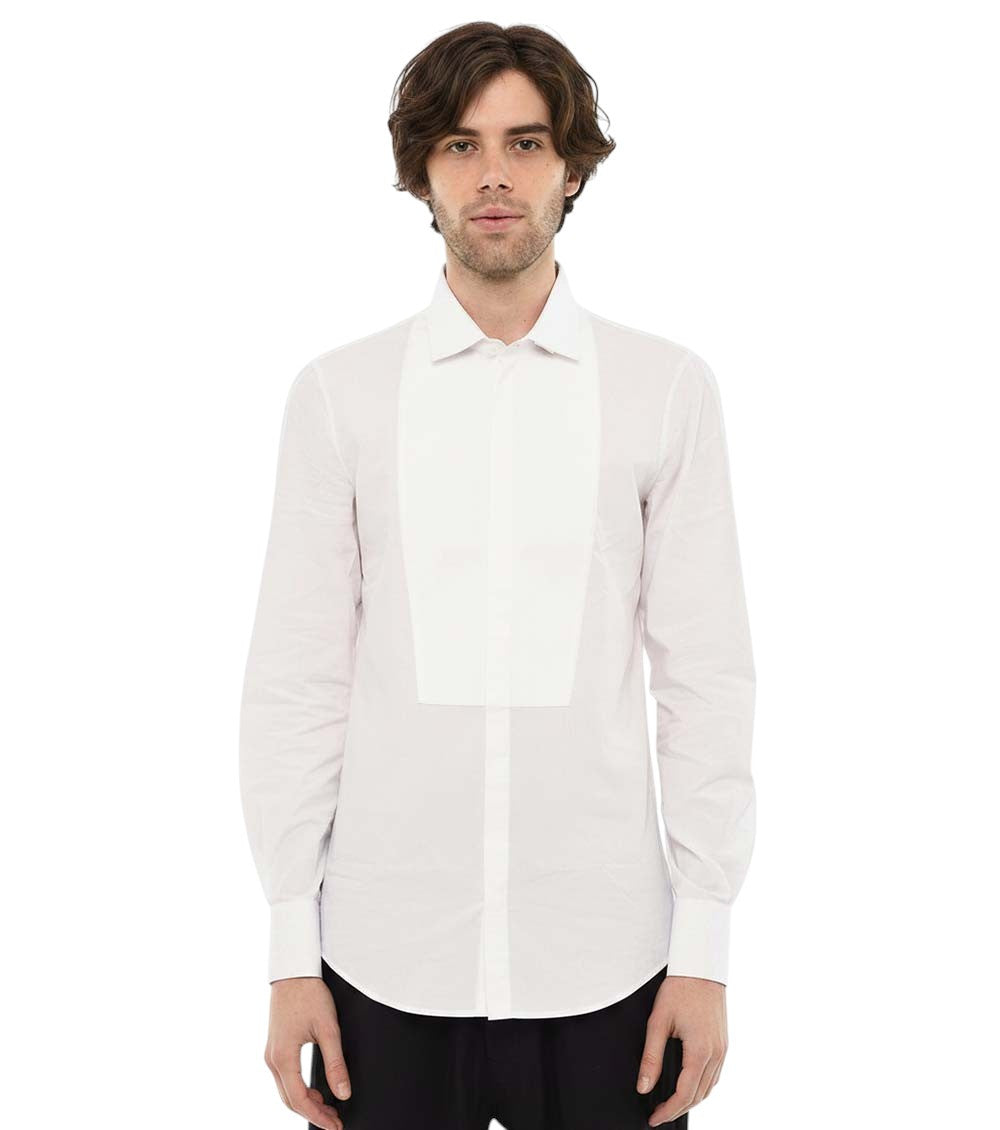 White Slim Tuxedo Shirt 1