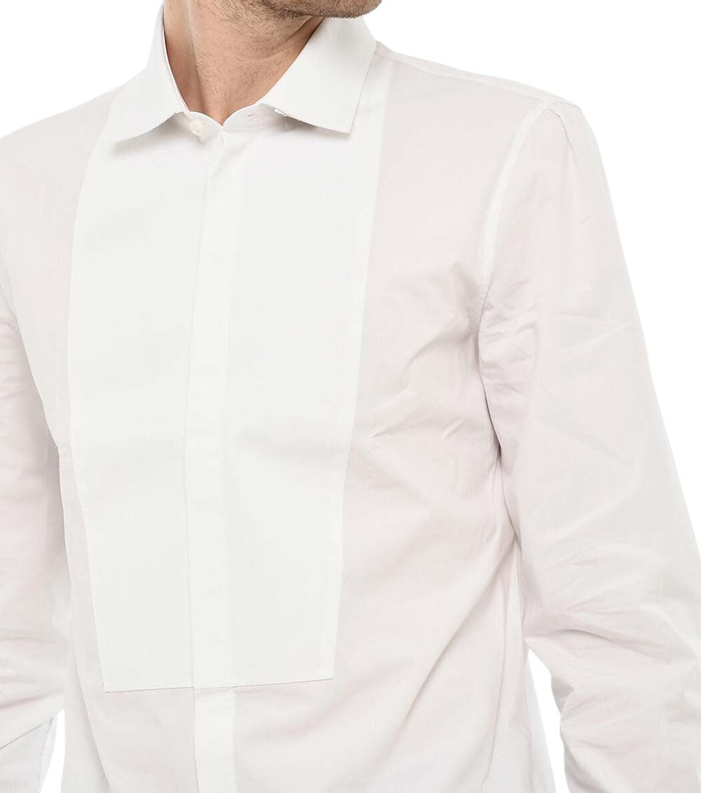 White Slim Tuxedo Shirt 3
