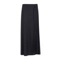 Black Solid Maxi Skirt 1