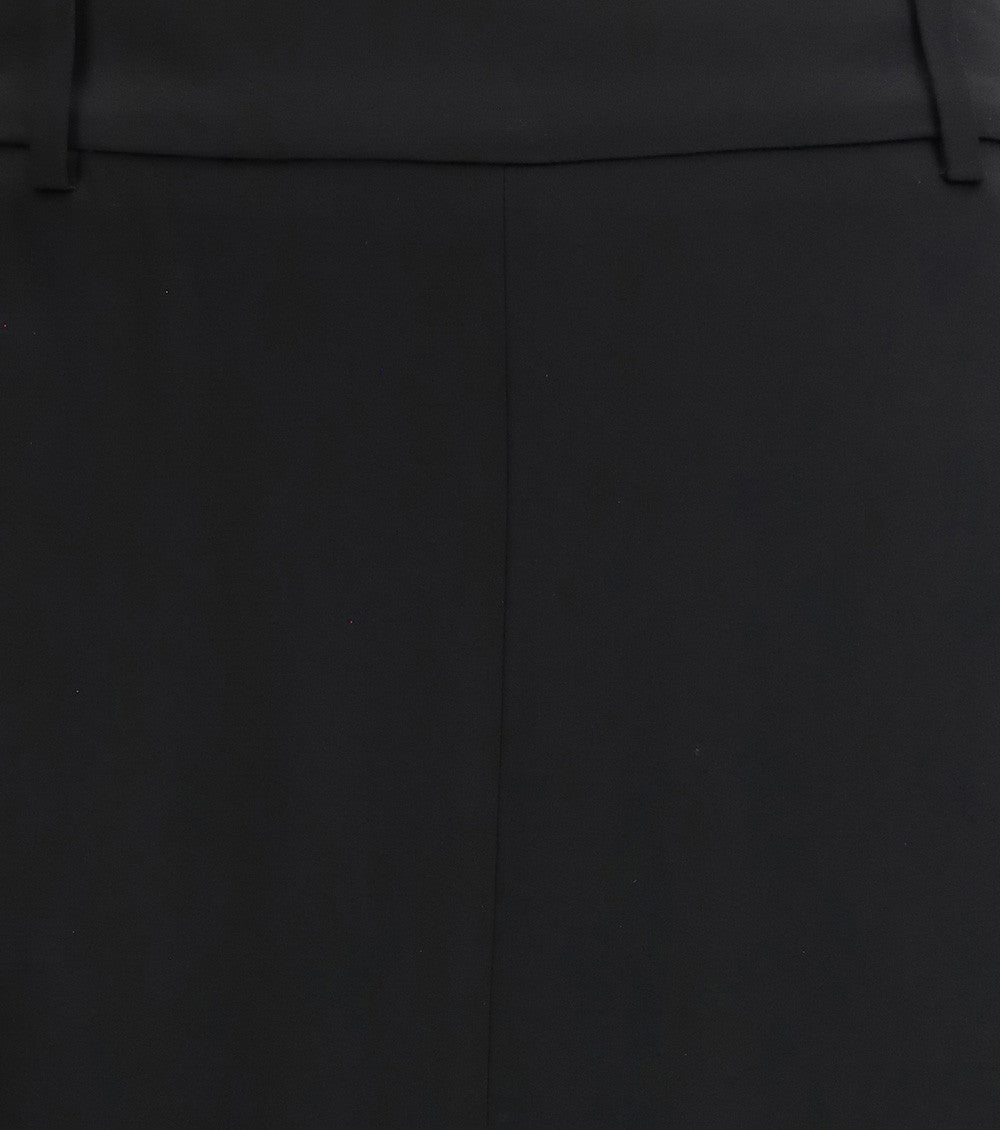Black Solid Maxi Skirt 3