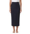 Dark Blue Stripes Midi Skirt 1
