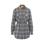 Grey Checkered Logo Dress 1