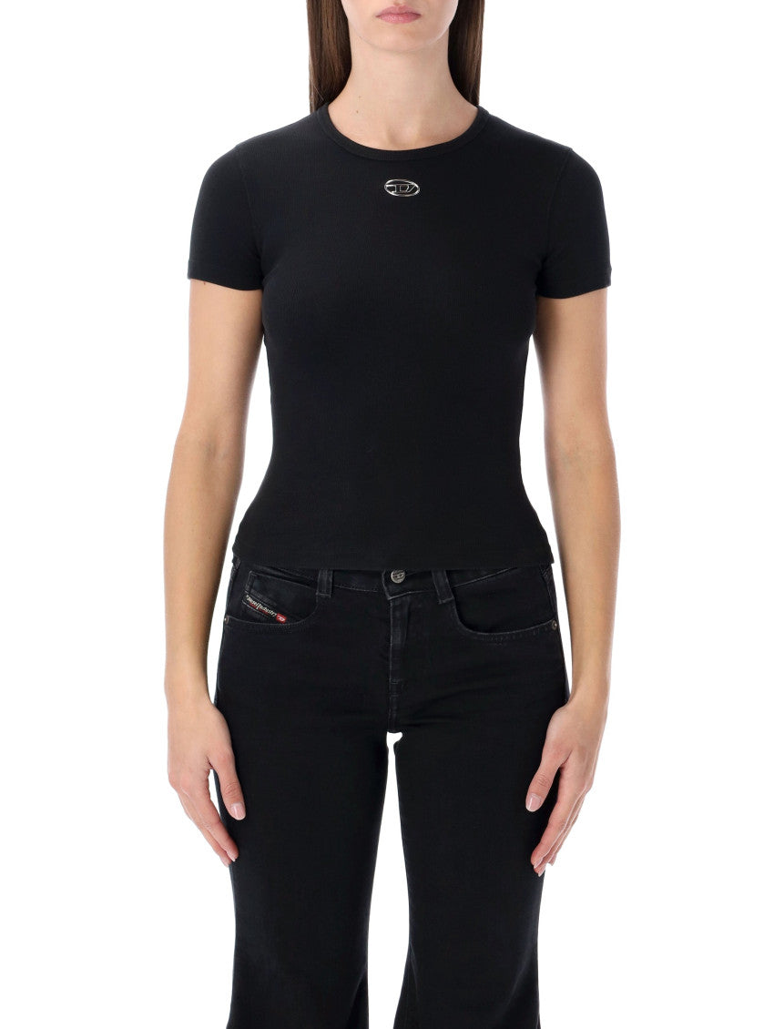 Black Cotton Logo T-shirt 1