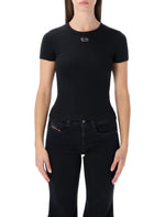 Black Cotton Logo T-shirt 1