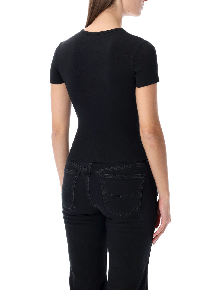 Black Cotton Logo T-shirt 2
