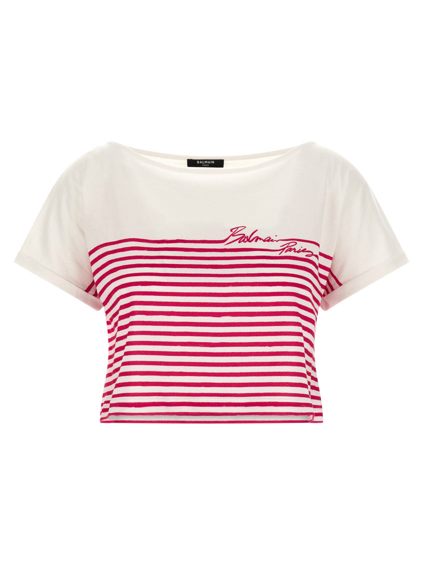 Fuchsia Cropped T-Shirt 1