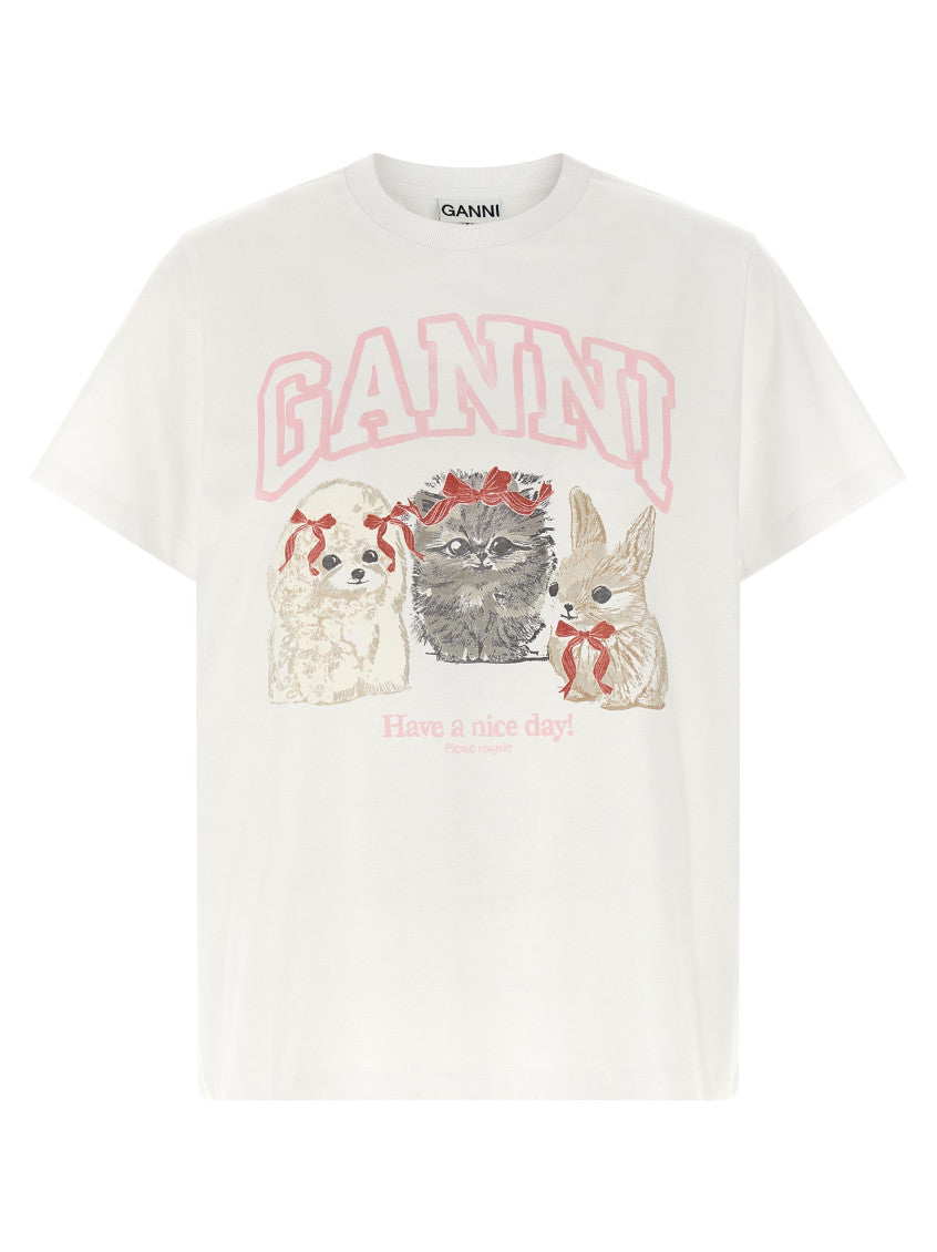 White Printed T-Shirt 1
