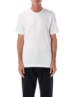 White Crewneck Back Logo T-Shirt 1