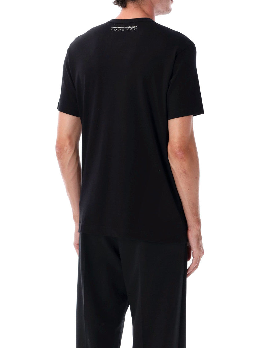 Black Crewneck Back Logo T-Shirt 2