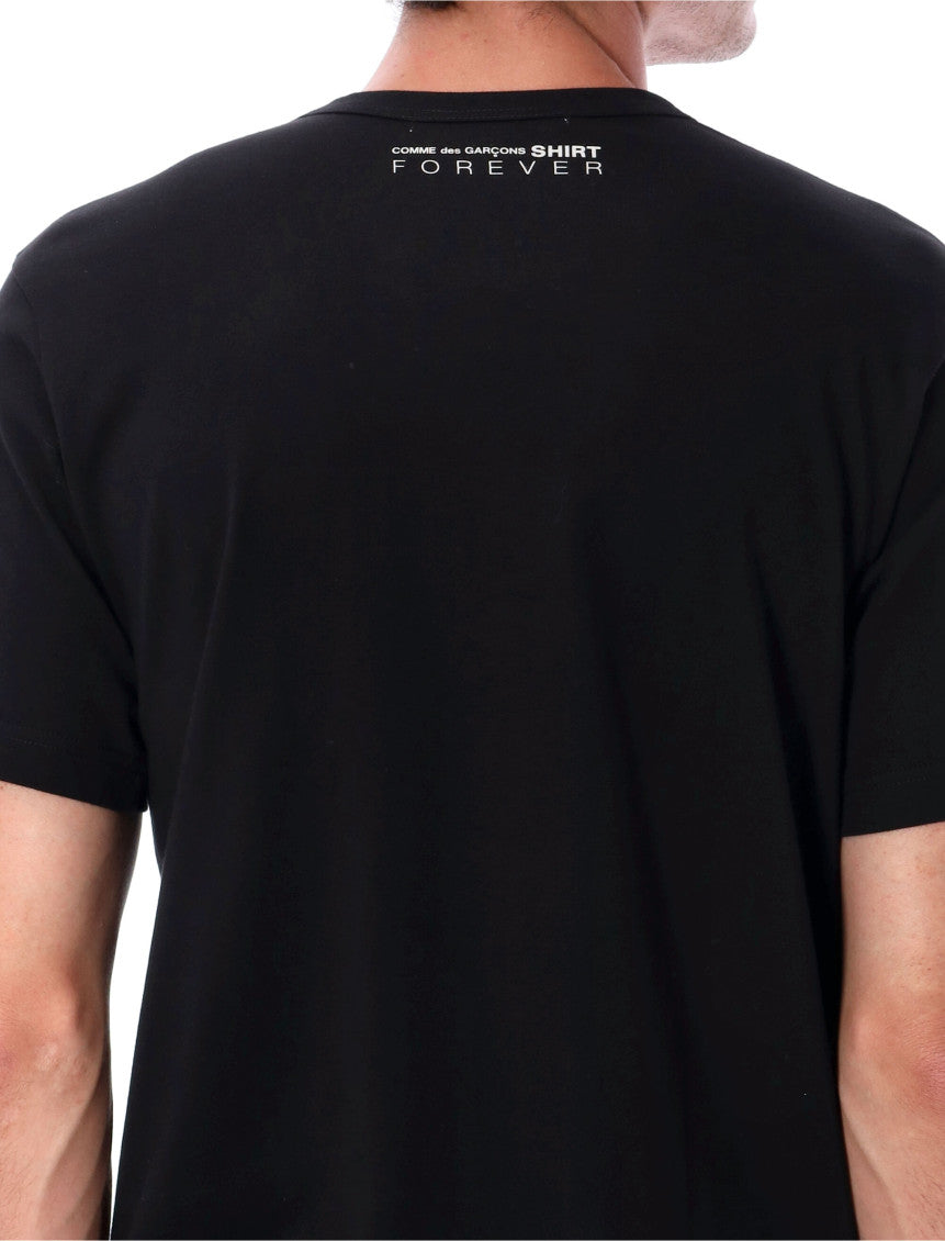 Black Crewneck Back Logo T-Shirt 3