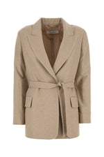 Cappuccino wool blend Randers blazer 1