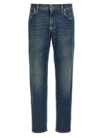 Blue Logo plaque jeans 1