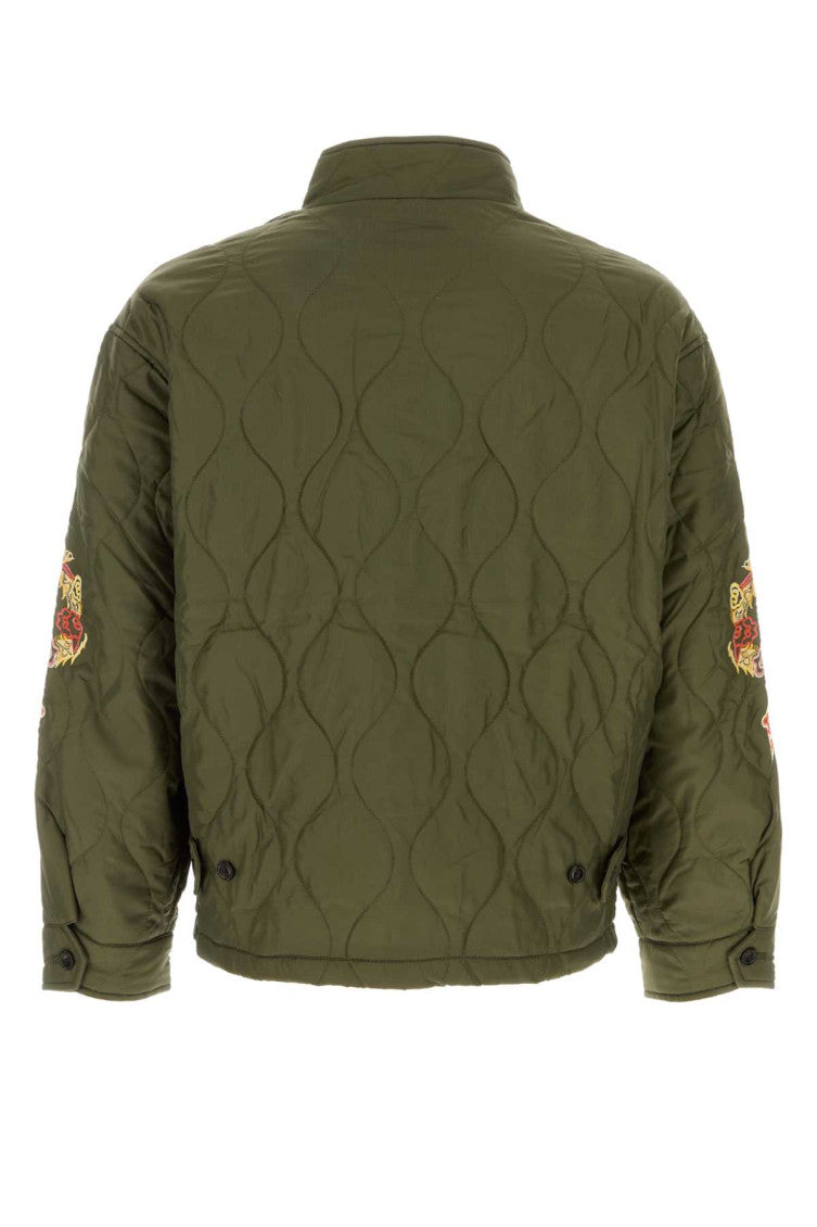 Army green nylon jacket 2