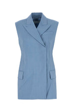 Light blue wool blend Ilex vest 1