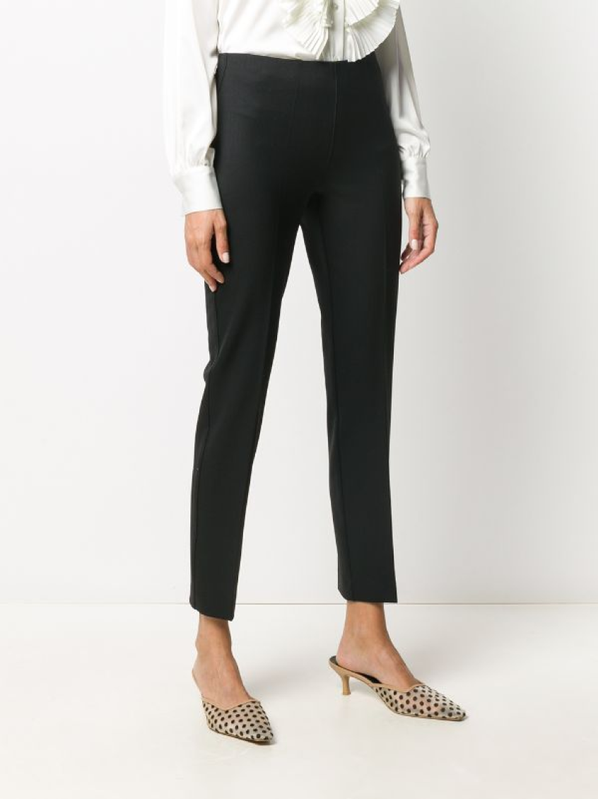 Dark Blue Tapered Leg Trousers 4