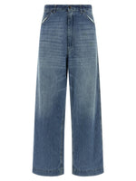 Light Blue Wide Leg Denim Jeans 1