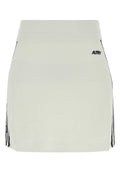 White Knitted Logo Mini Skirt 1