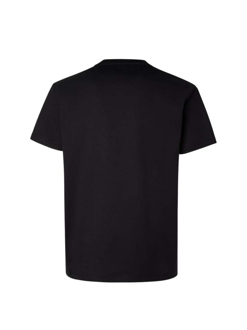 Black Cotton Slim Fit T-shirt 3