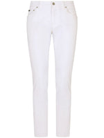 White Slim Fit Jeans 1