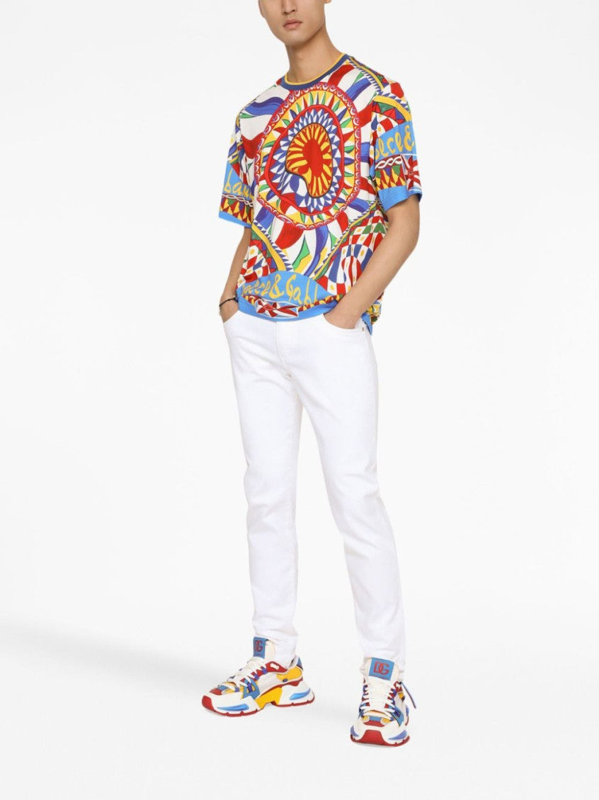 White Slim Fit Jeans 2